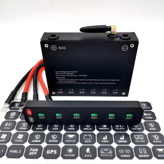 Control panel 6 gang wireless