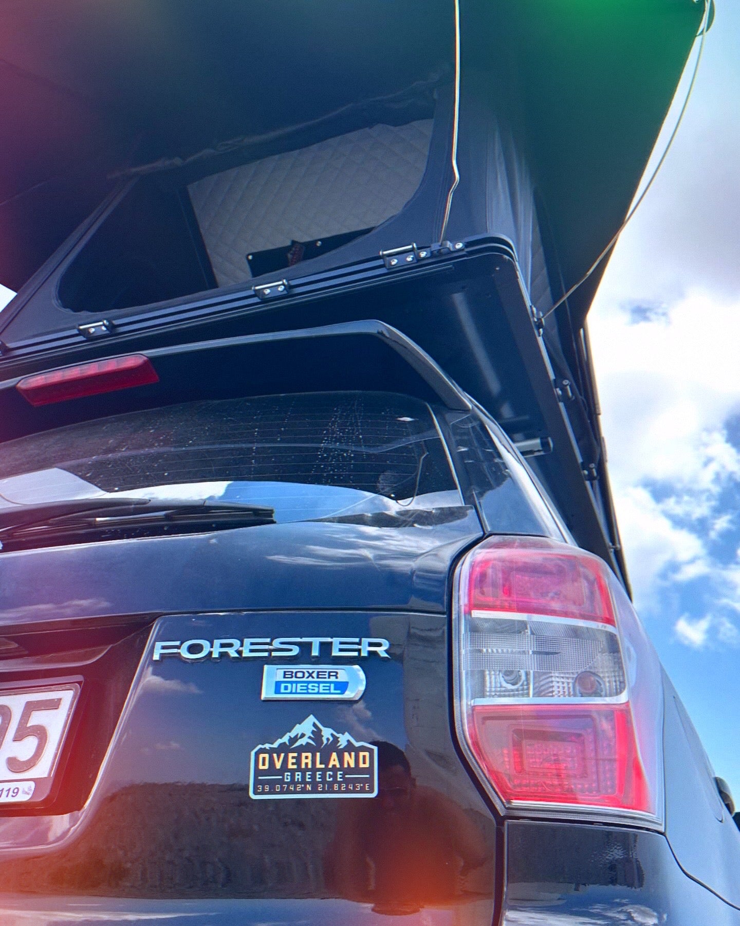 Overland Greece logo sticker