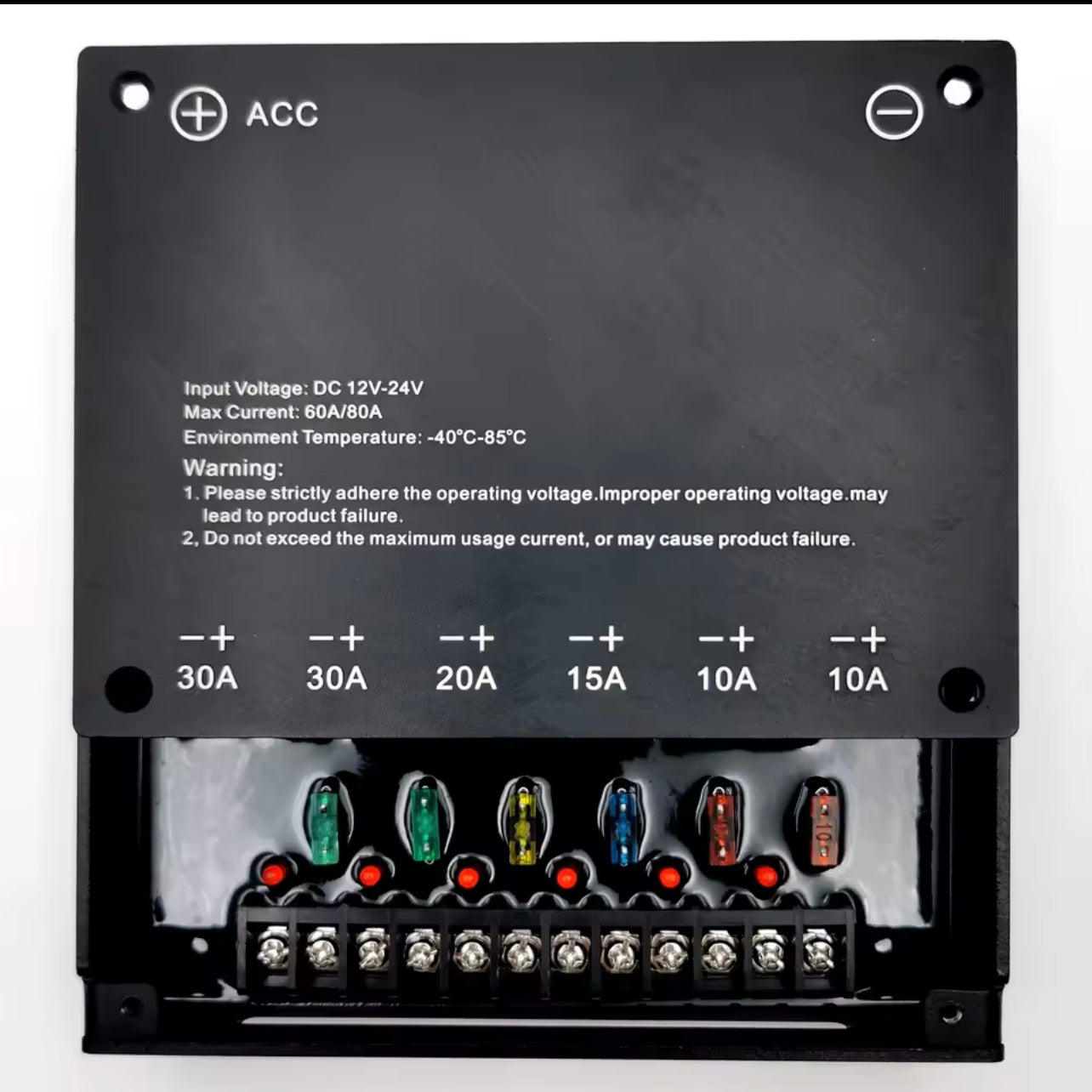 Control panel 6 gang wireless