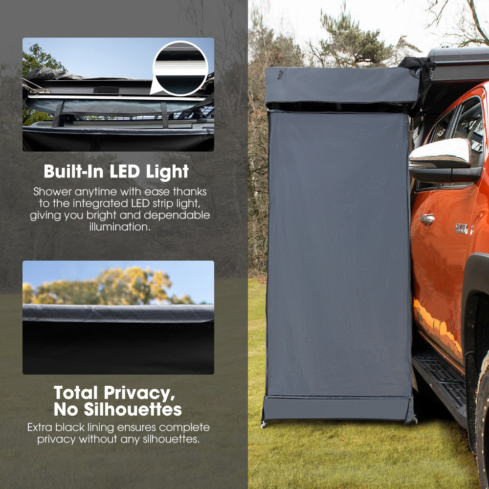 SAN HIMA Camping Shower Tent Ensuite Change Room Awning Fold-Out Instant