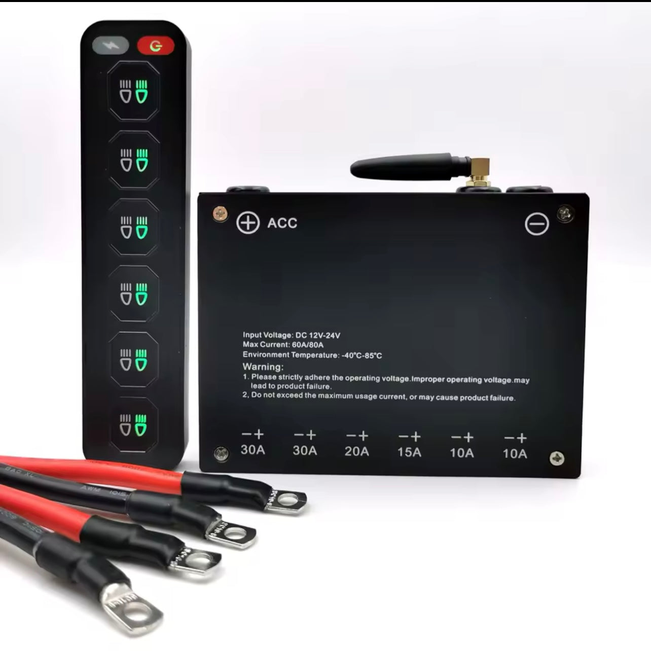 Control panel 6 gang wireless