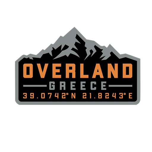 Overland Greece logo sticker